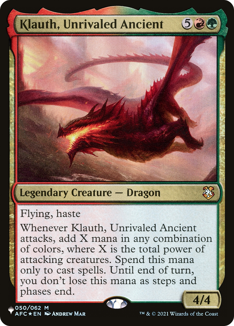 Klauth, Unrivaled Ancient [The List Reprints] | Exor Games Truro