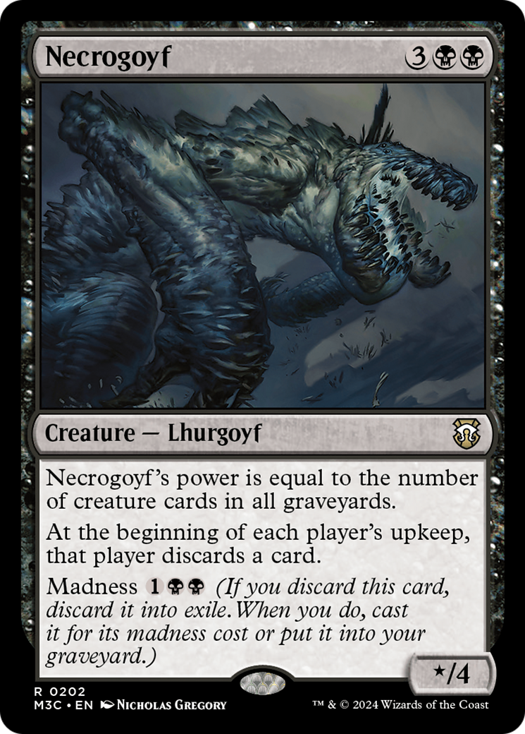 Necrogoyf (Ripple Foil) [Modern Horizons 3 Commander] | Exor Games Truro
