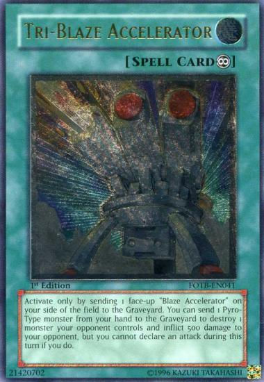 Tri-Blaze Accelerator [FOTB-EN041] Ultimate Rare | Exor Games Truro
