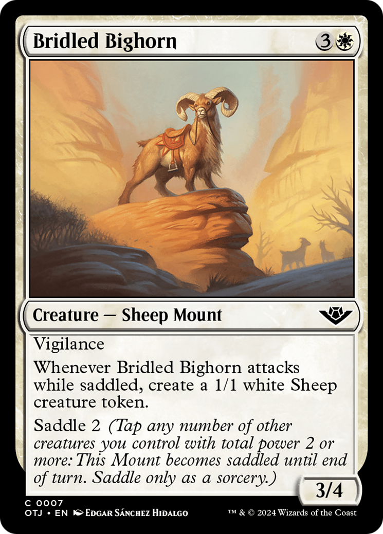 Bridled Bighorn [Outlaws of Thunder Junction] | Exor Games Truro