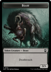 Beast (0010) // Shapeshifter (0008) Double-Sided Token [Modern Horizons 3 Commander Tokens] | Exor Games Truro