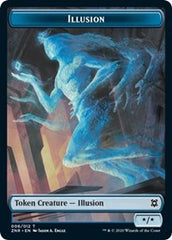 Illusion // Plant Double-Sided Token [Zendikar Rising Tokens] | Exor Games Truro