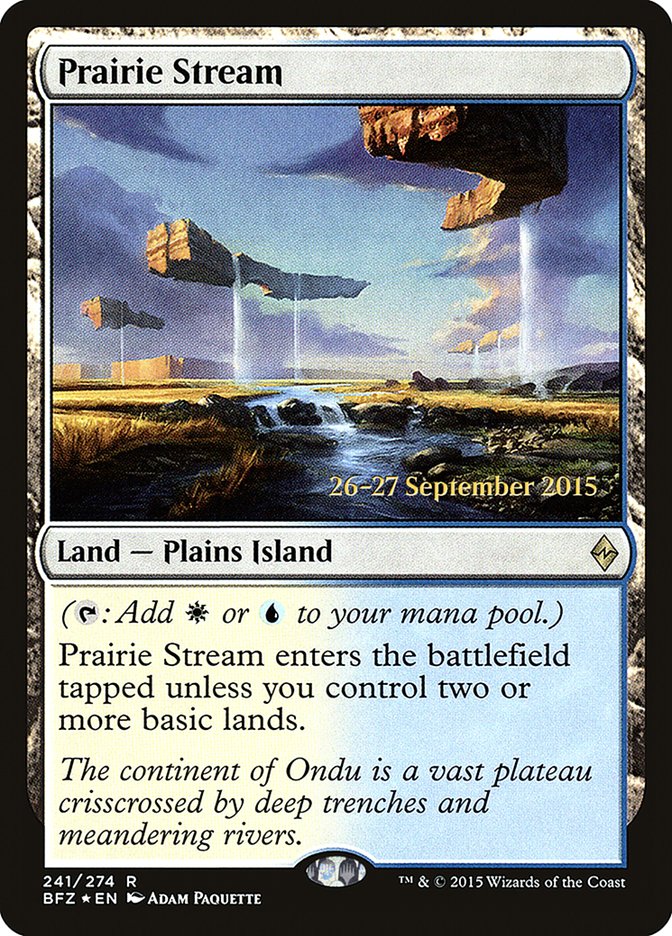 Prairie Stream [Battle for Zendikar Prerelease Promos] | Exor Games Truro