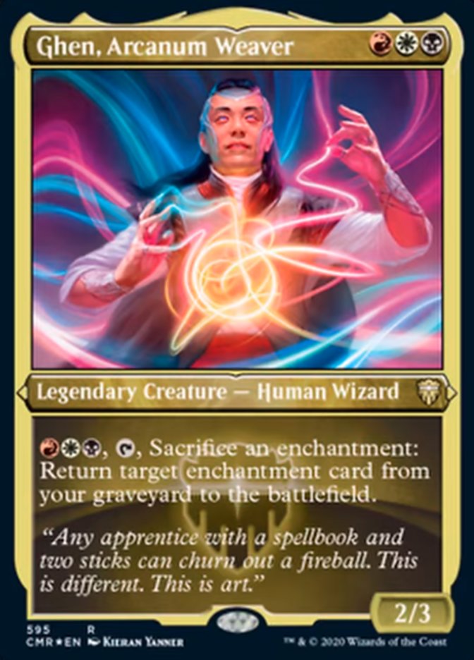 Ghen, Arcanum Weaver (Etched) [Commander Legends] | Exor Games Truro