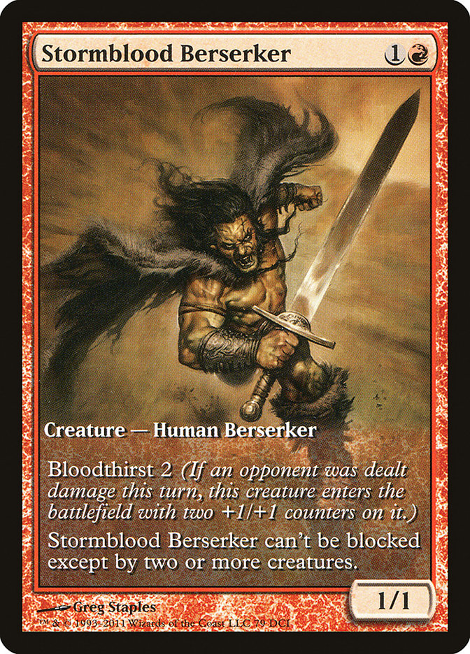 Stormblood Berserker (Extended Art) [Magic 2012 Promos] | Exor Games Truro