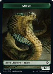 Snake // Hydra Double-Sided Token [Dominaria United Commander Tokens] | Exor Games Truro