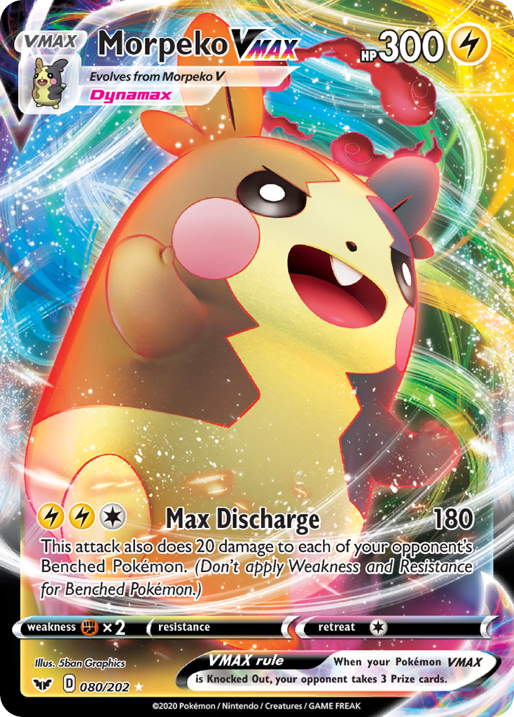 Morpeko VMAX (080/202) [Sword & Shield: Base Set] | Exor Games Truro