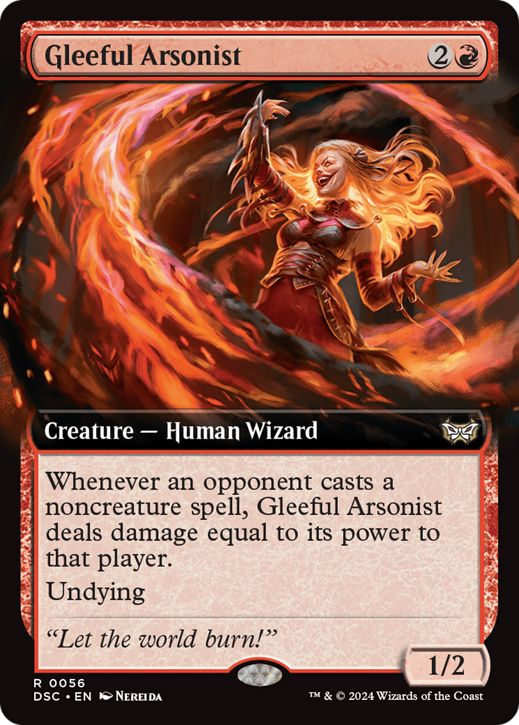 Gleeful Arsonist (Extended Art) [Duskmourn: House of Horror Commander] | Exor Games Truro