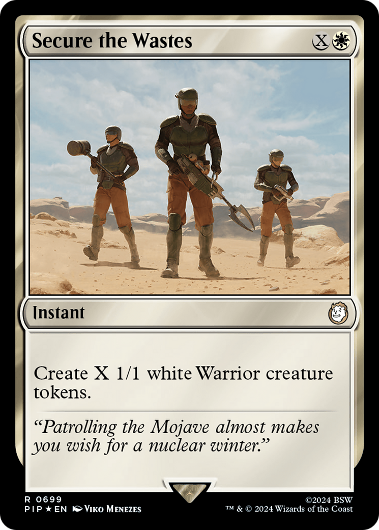 Secure the Wastes (Surge Foil) [Fallout] | Exor Games Truro