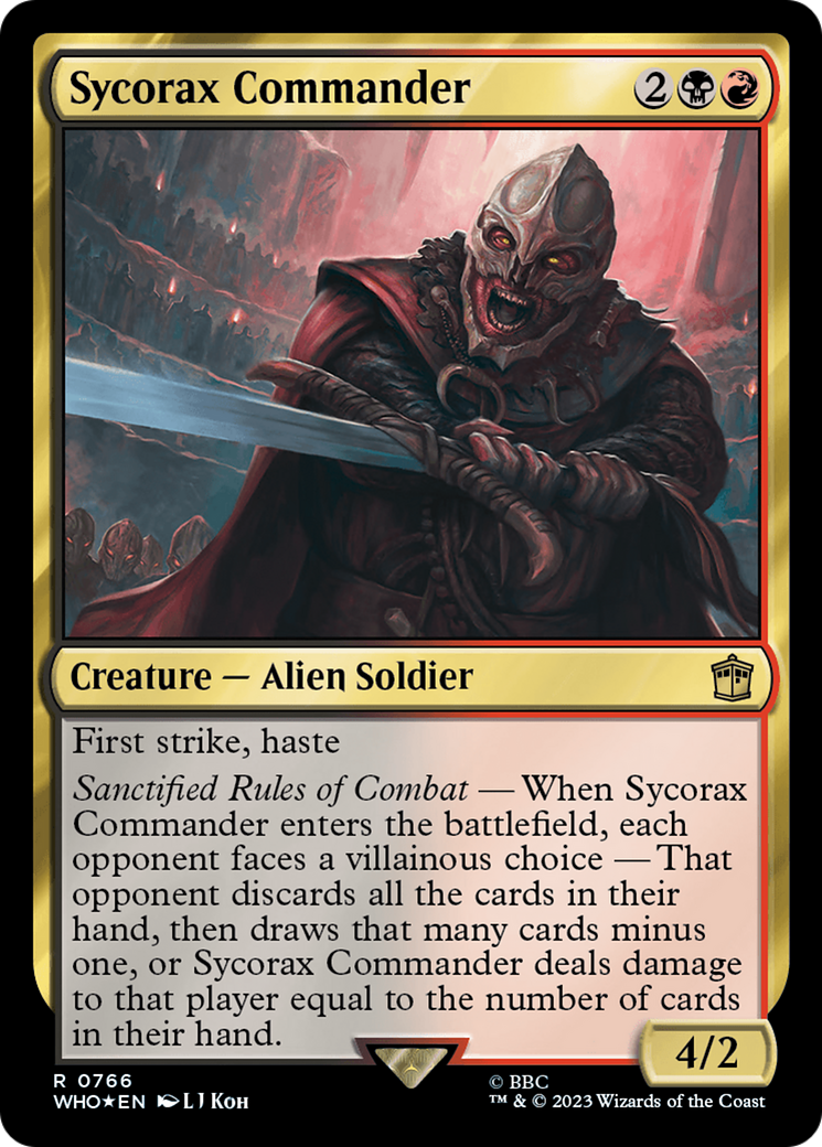 Sycorax Commander (Surge Foil) [Doctor Who] | Exor Games Truro