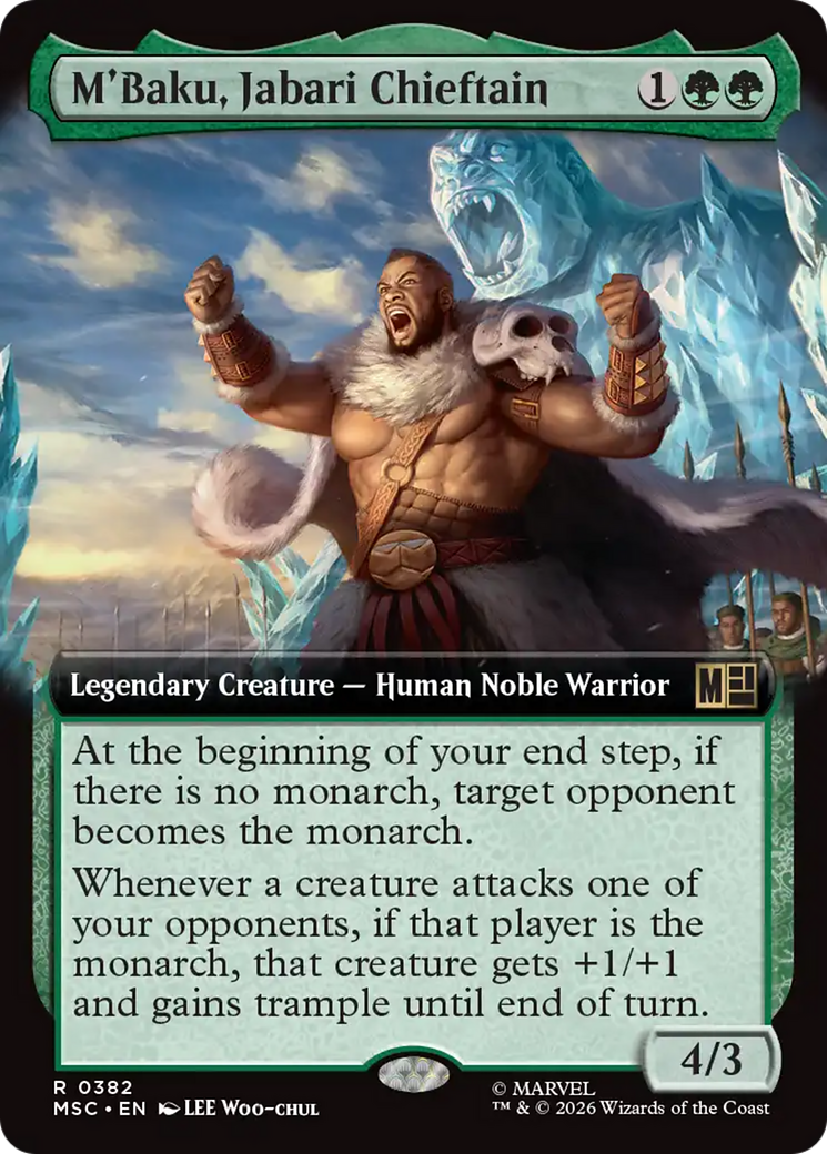 M'Baku, Jabari Chieftain (Extended Art) [Marvel Super Heroes Commander] | Exor Games Truro