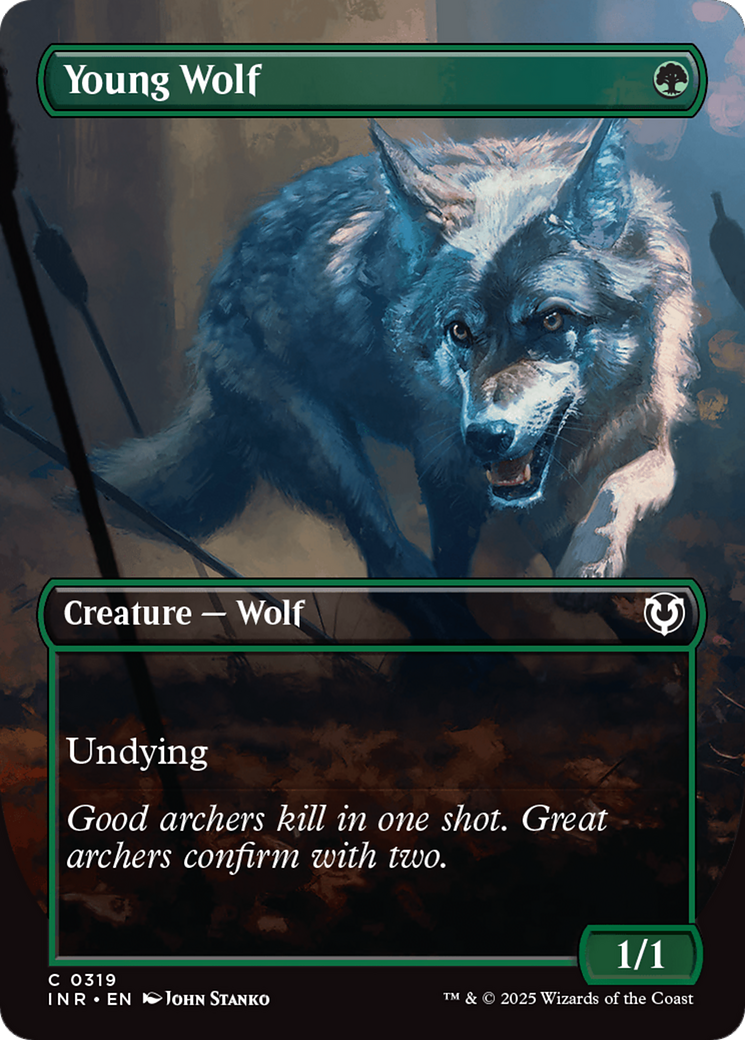 Young Wolf (Borderless) [Innistrad Remastered] | Exor Games Truro