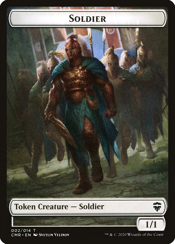 Copy (013) // Soldier Double-Sided Token [Commander Legends Tokens] | Exor Games Truro