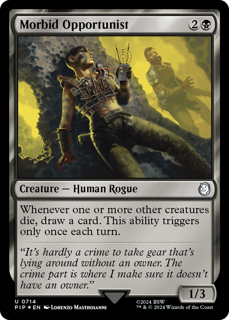 Morbid Opportunist (Surge Foil) [Fallout] | Exor Games Truro