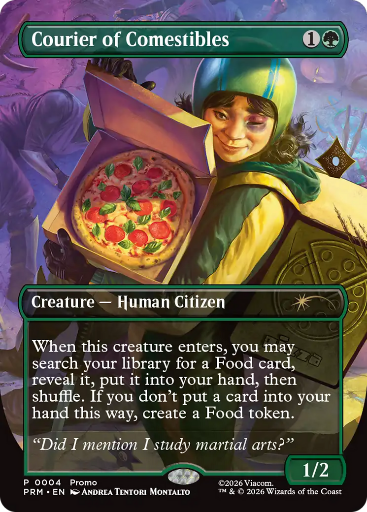 Courier of Comestibles (Borderless) [Wizards Play Network 2026] | Exor Games Truro
