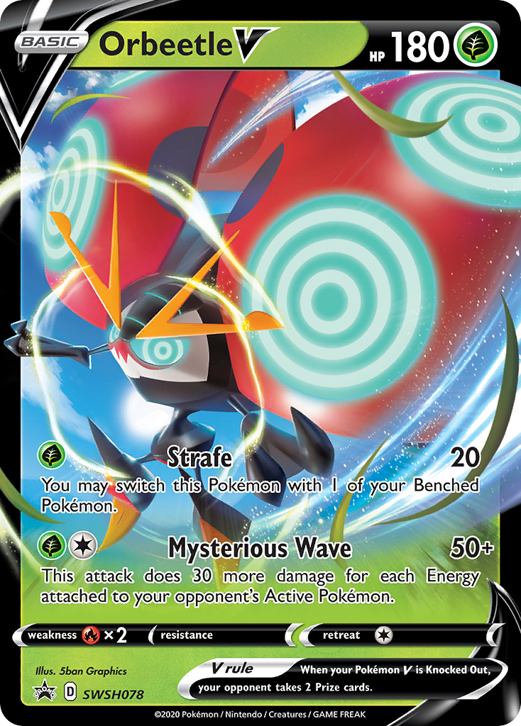 Orbeetle V (SWSH078) (Jumbo Card) [Sword & Shield: Black Star Promos] | Exor Games Truro