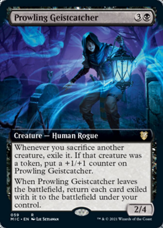 Prowling Geistcatcher (Extended Art) [Innistrad: Midnight Hunt Commander] | Exor Games Truro