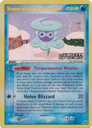 Snow-cloud Castform (29/113) (Stamped) [EX: Delta Species] | Exor Games Truro