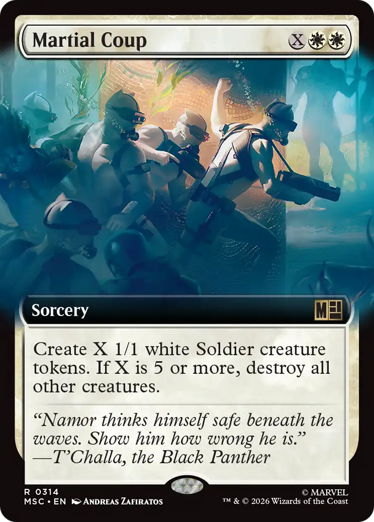 Martial Coup (Extended Art) [Marvel Super Heroes Commander] | Exor Games Truro