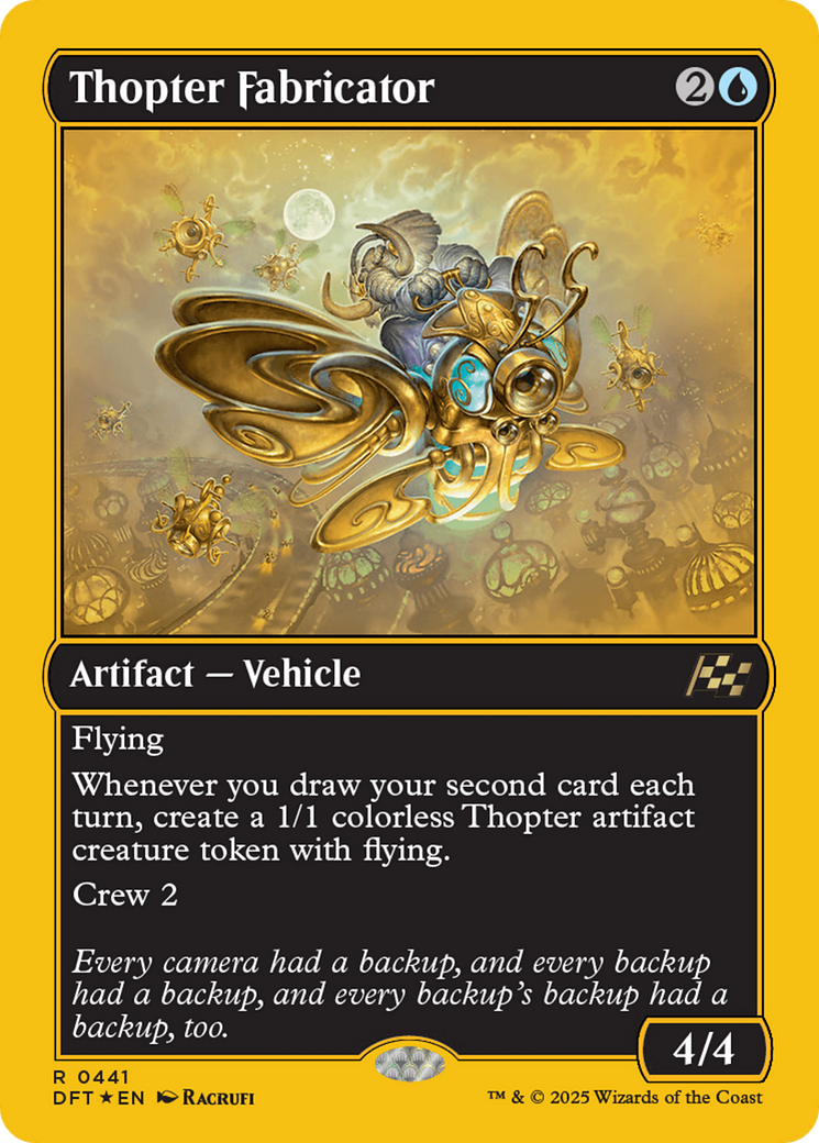Thopter Fabricator (First-Place Foil) [Aetherdrift] | Exor Games Truro