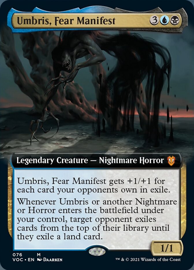 Umbris, Fear Manifest (Extended Art) [Innistrad: Crimson Vow Commander] | Exor Games Truro