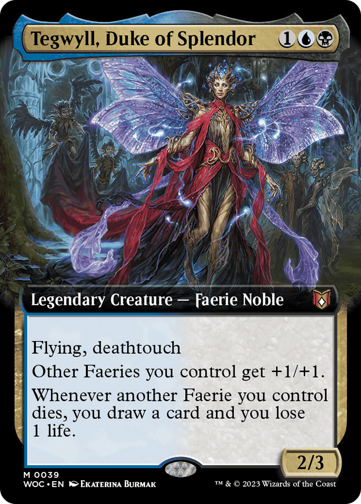 Tegwyll, Duke of Splendor (Extended Art) [Wilds of Eldraine Commander] | Exor Games Truro