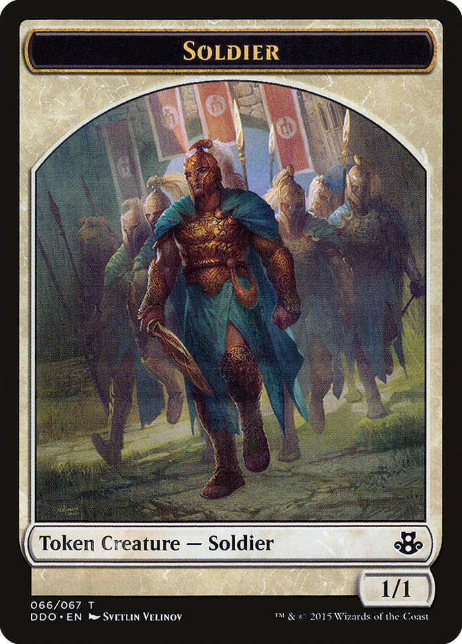 Soldier Token [Duel Decks: Elspeth vs. Kiora] | Exor Games Truro
