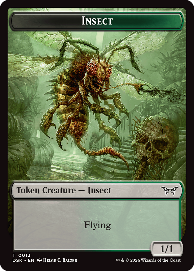 Insect (0013) Token [Duskmourn: House of Horror Tokens] | Exor Games Truro