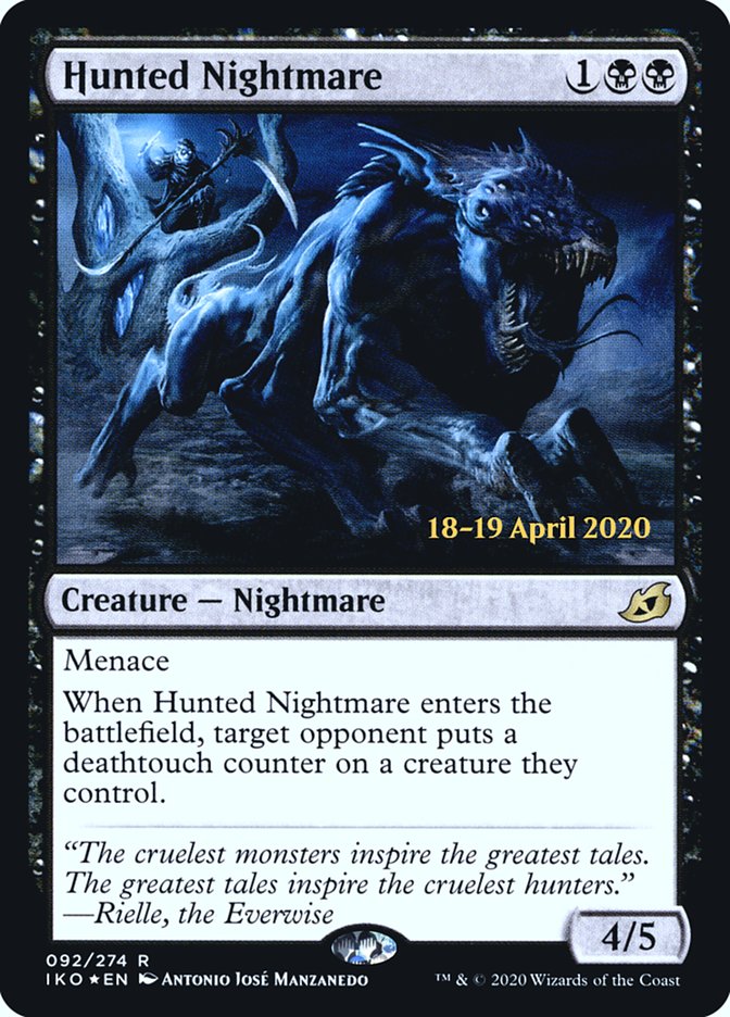 Hunted Nightmare [Ikoria: Lair of Behemoths Prerelease Promos] | Exor Games Truro