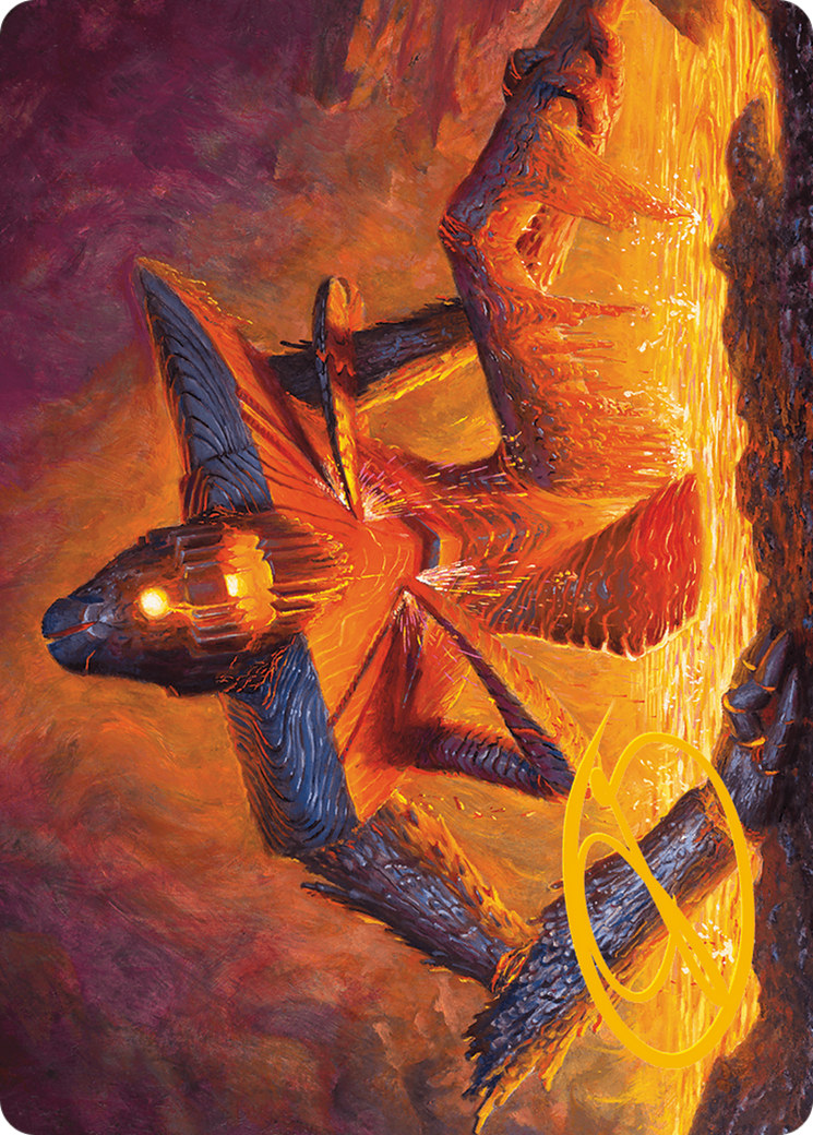 Molten Gatekeeper Art Card (Gold-Stamped Signature) [Modern Horizons 3 Art Series] | Exor Games Truro