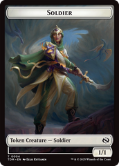 Solider (0004) // Solider (0005) Double-Sided Token [Tarkir: Dragonstorm Tokens] | Exor Games Truro