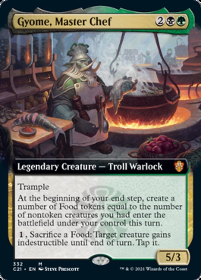 Gyome, Master Chef (Extended Art) [Commander 2021] | Exor Games Truro