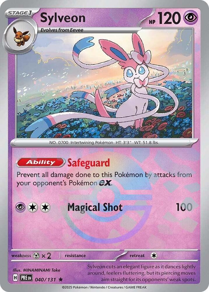 Sylveon (040/131) (Poke Ball Pattern) [Scarlet & Violet: Prismatic Evolutions] | Exor Games Truro