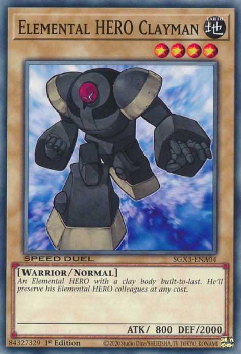 Elemental HERO Clayman [SGX3-ENA04] Common | Exor Games Truro