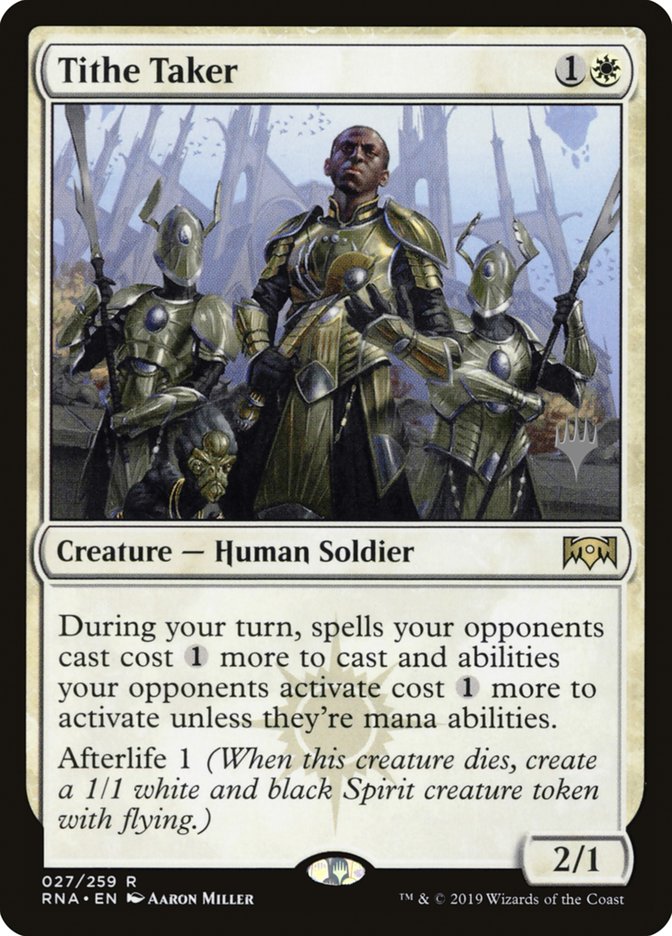 Tithe Taker (Promo Pack) [Ravnica Allegiance Promos] | Exor Games Truro