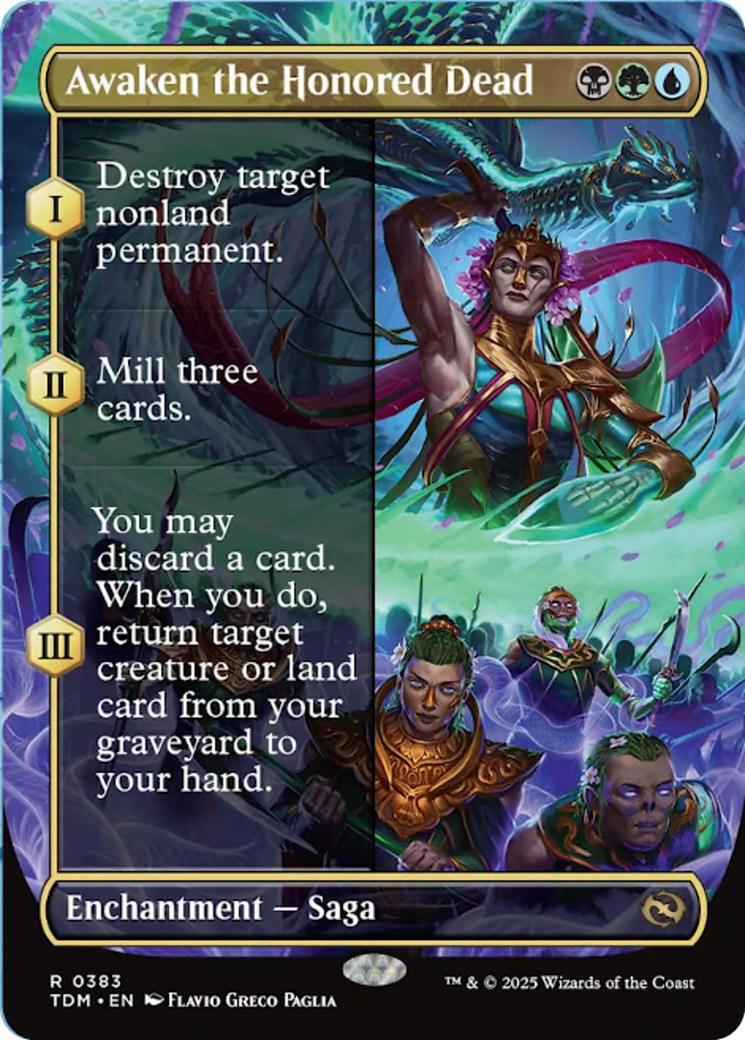 Awaken the Honored Dead (Borderless) [Tarkir: Dragonstorm] | Exor Games Truro
