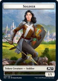 Soldier // Weird Double-Sided Token [Core Set 2021 Tokens] | Exor Games Truro