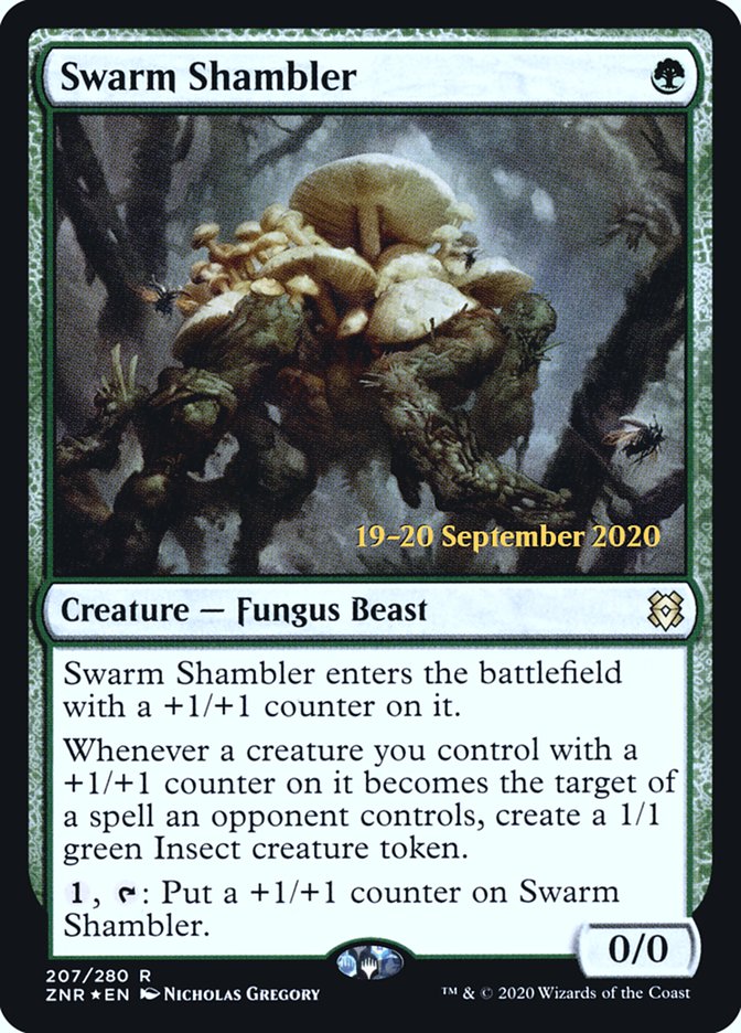 Swarm Shambler [Zendikar Rising Prerelease Promos] | Exor Games Truro