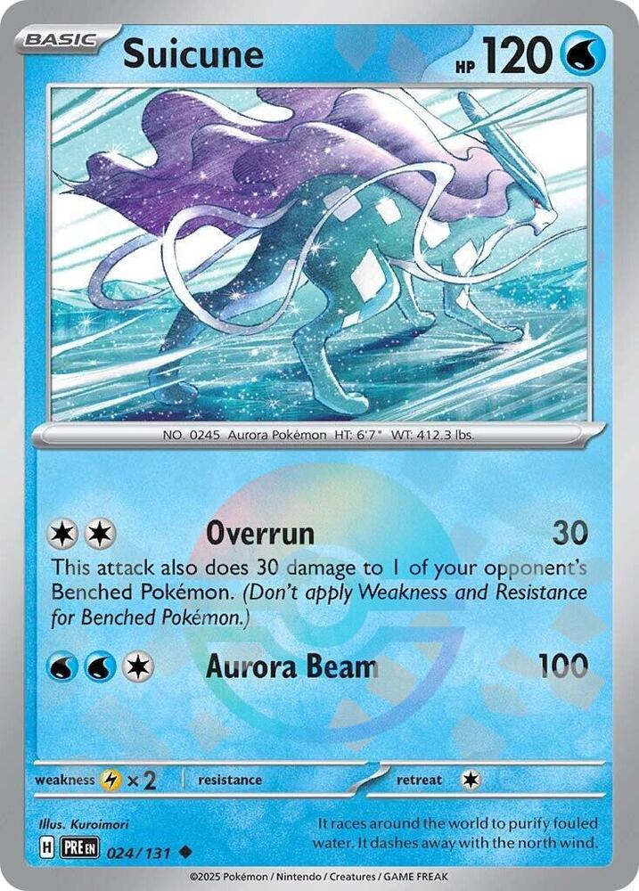 Suicune (024/131) (Poke Ball Pattern) [Scarlet & Violet: Prismatic Evolutions] | Exor Games Truro