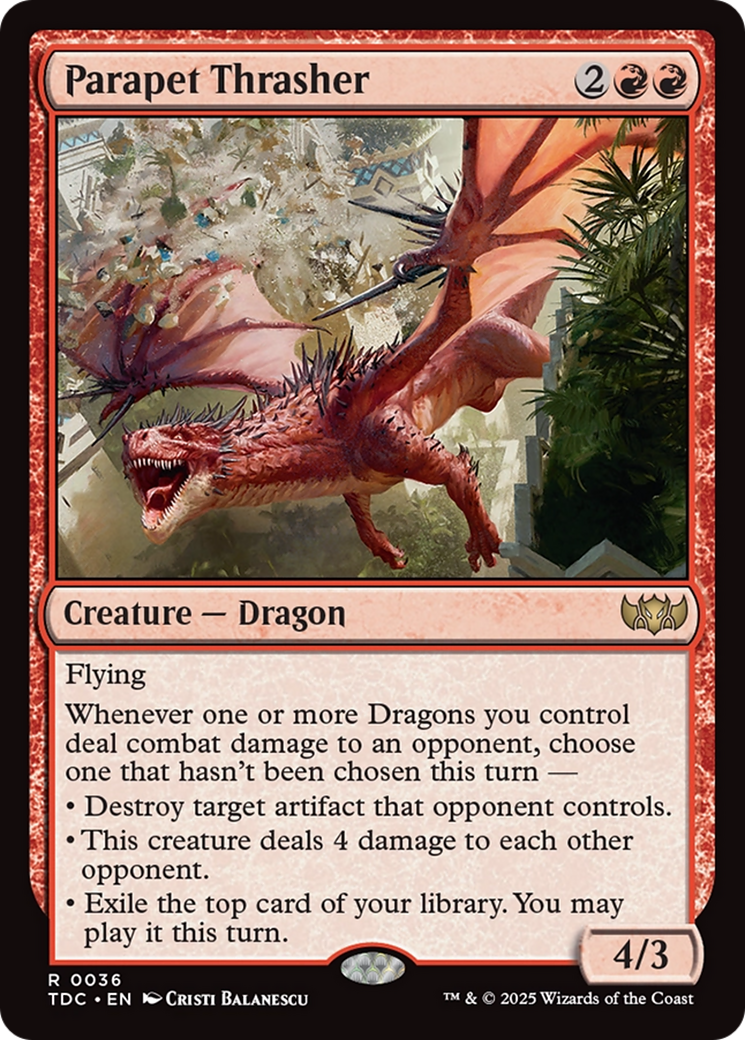 Parapet Thrasher [Tarkir: Dragonstorm Commander] | Exor Games Truro