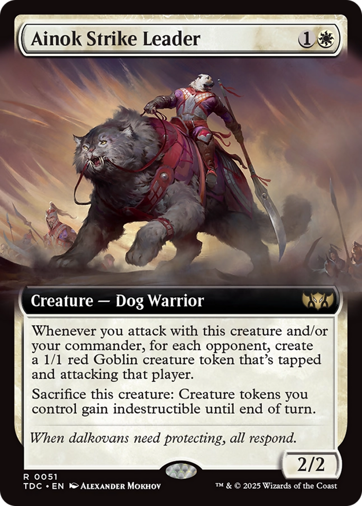 Ainok Strike Leader (Extended Art) [Tarkir: Dragonstorm Commander] | Exor Games Truro