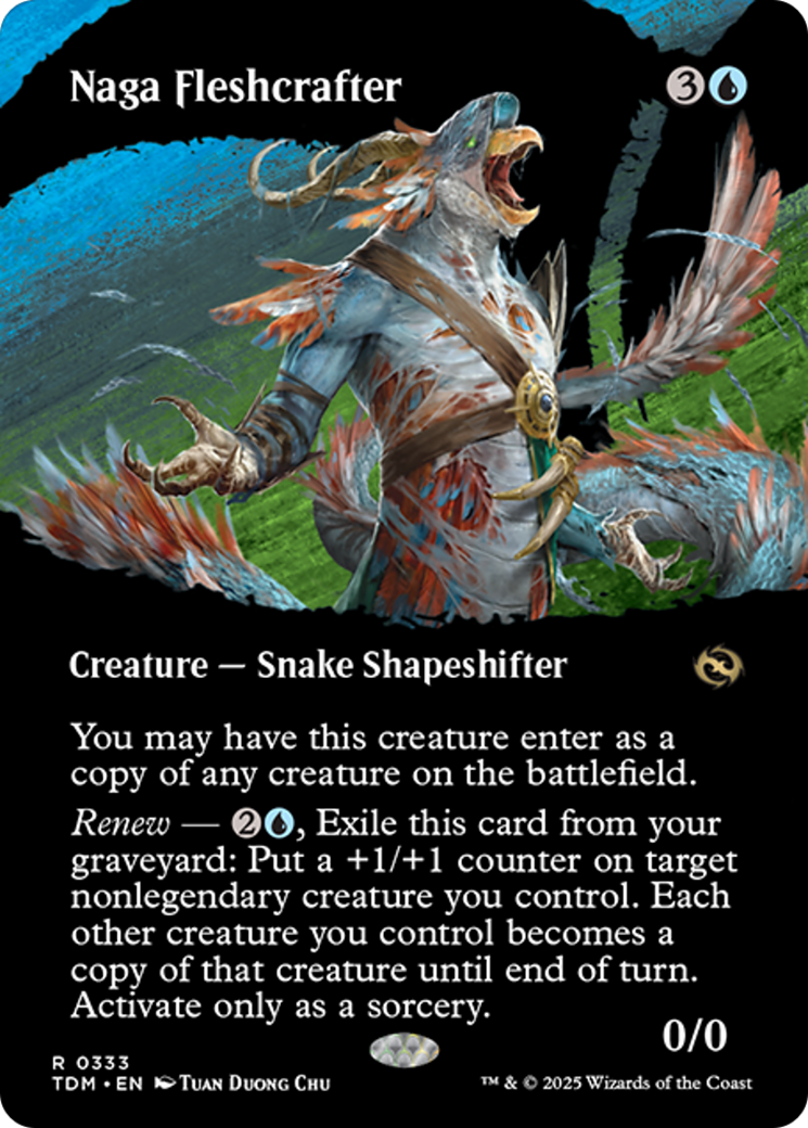 Naga Fleshcrafter (Borderless) [Tarkir: Dragonstorm] | Exor Games Truro