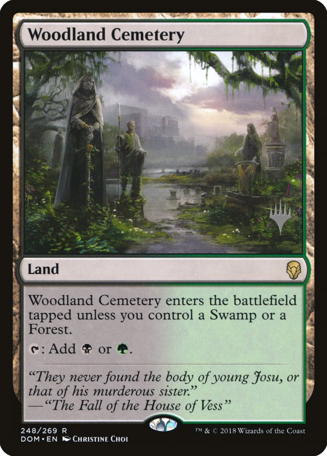 Woodland Cemetery (Promo Pack) [Dominaria Promos] | Exor Games Truro