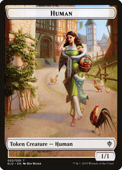 Human // Human Double-Sided Token [Pioneer Challenger Decks 2022] | Exor Games Truro