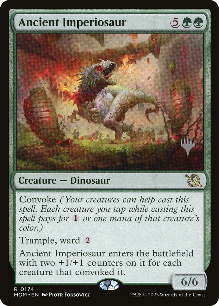 Ancient Imperiosaur (Promo Pack) [March of the Machine Promos] | Exor Games Truro