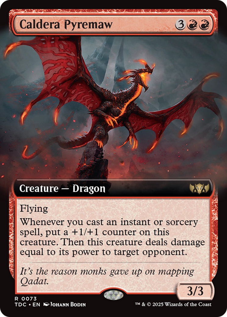 Caldera Pyremaw (Extended Art) [Tarkir: Dragonstorm Commander] | Exor Games Truro