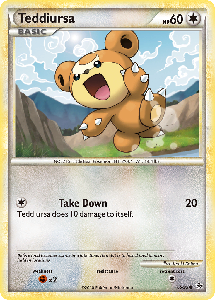 Teddiursa (65/95) [HeartGold & SoulSilver: Unleashed] | Exor Games Truro