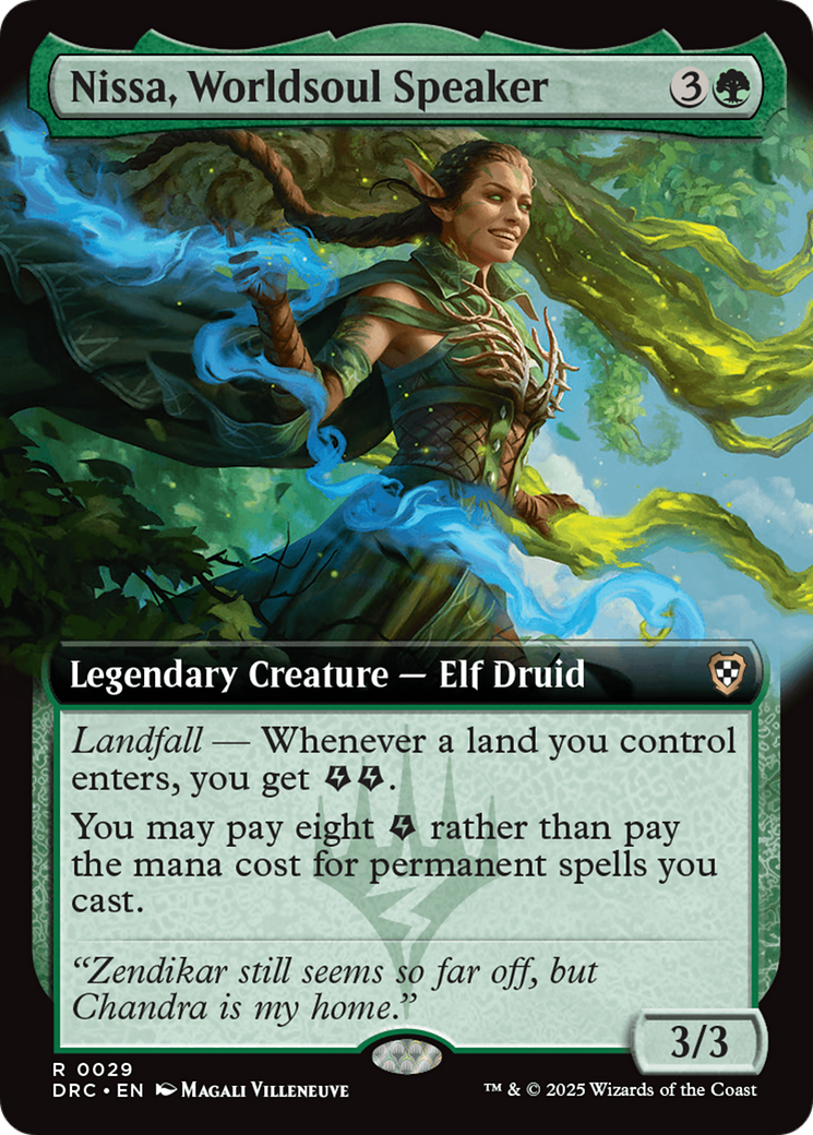 Nissa, Worldsoul Speaker (Extended Art) [Aetherdrift Commander] | Exor Games Truro