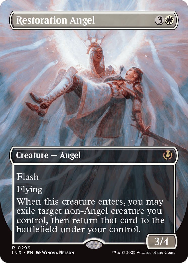 Restoration Angel (Borderless) [Innistrad Remastered] | Exor Games Truro