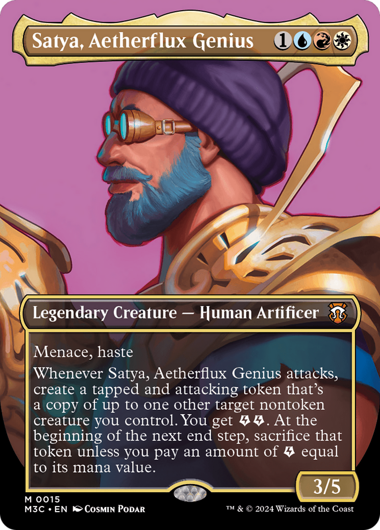 Satya, Aetherflux Genius (Borderless) [Modern Horizons 3 Commander] | Exor Games Truro